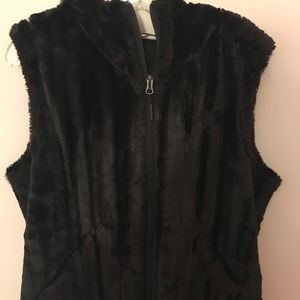 North Face fur vest